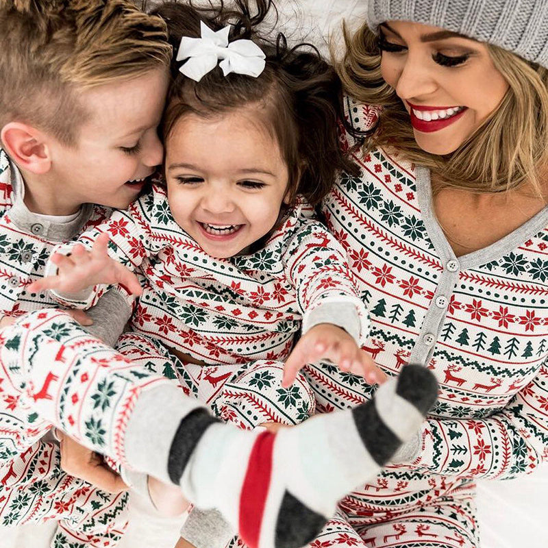 Plaid Patchwork Christmas Outfits for Families