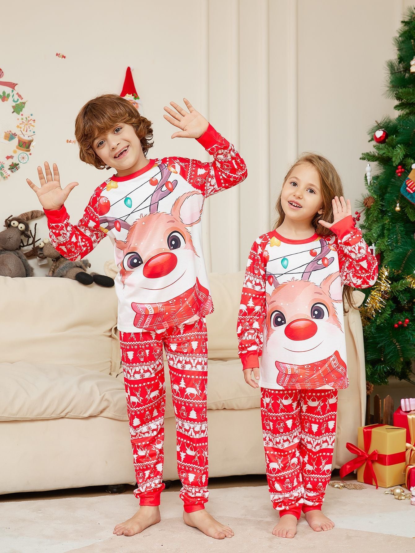 Family Matching Pajamas for Christmas and New Year
