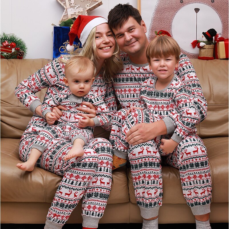 Plaid Patchwork Christmas Outfits for Families