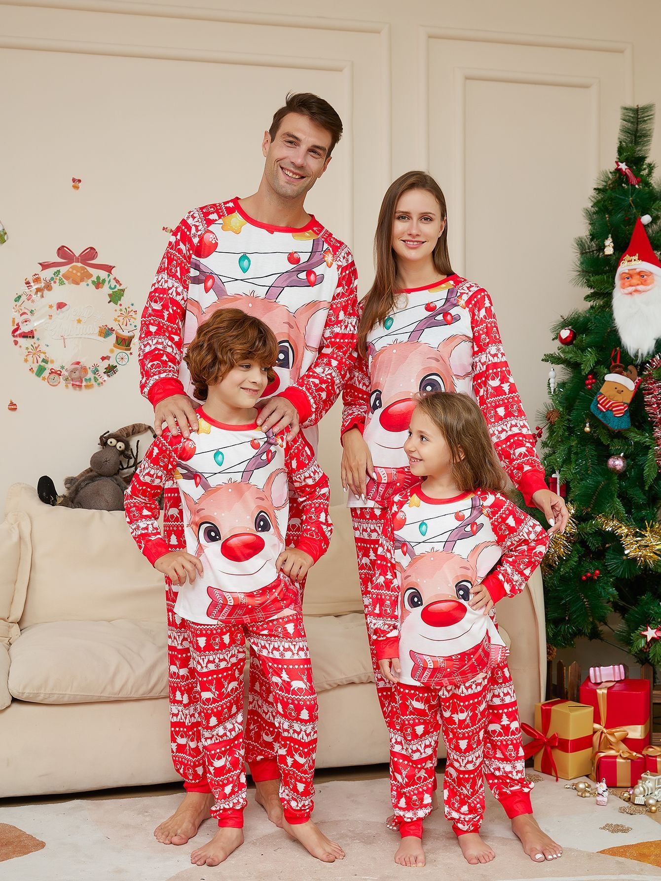 Family Matching Pajamas for Christmas and New Year