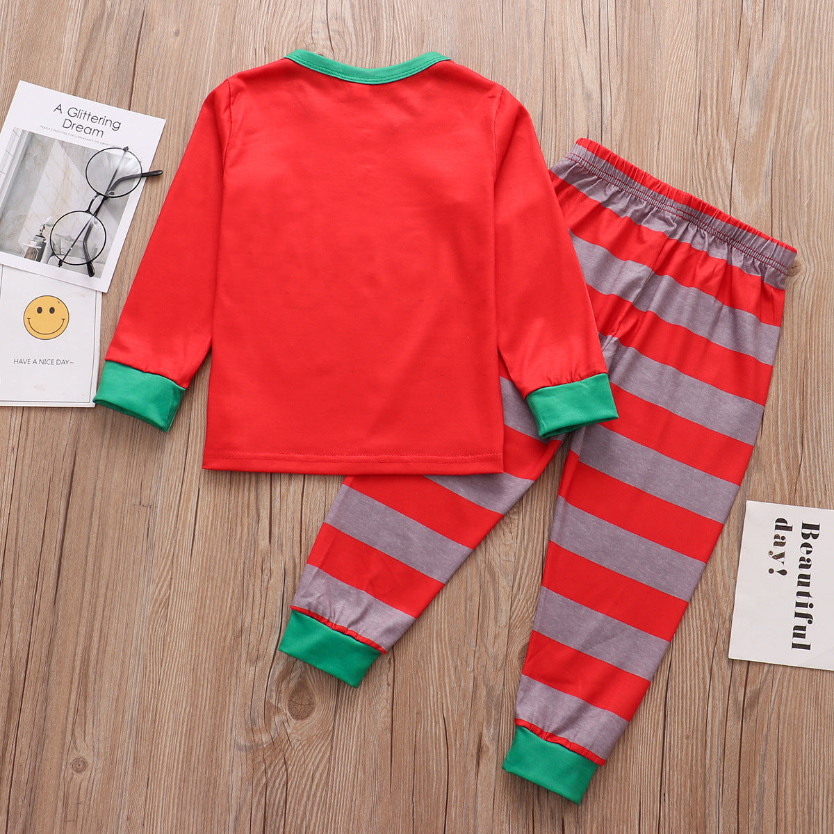 Cartoon Christmas Parent-Child Home Clothes