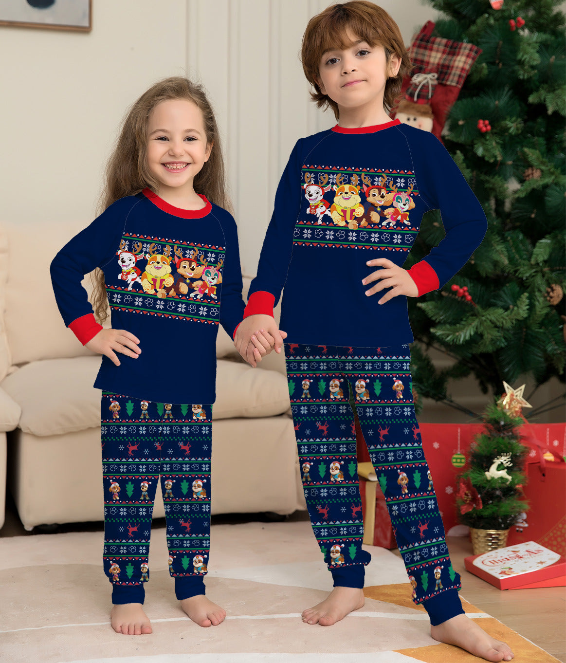 Holiday Deer Print Pajamas for Families