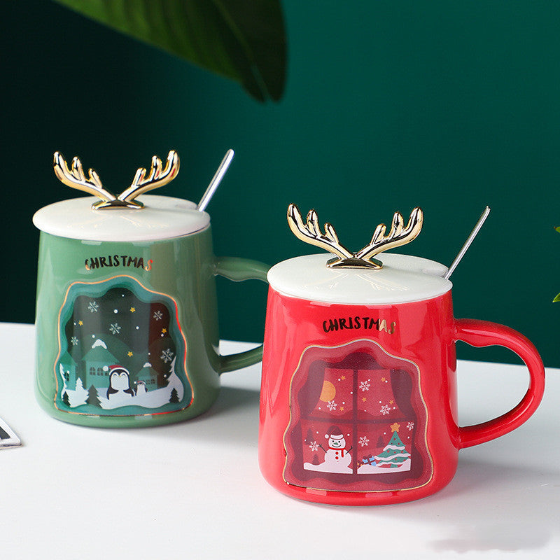 Merry Sips Ceramic Mug Set