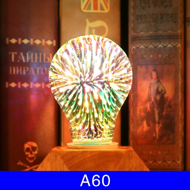 3D Feuerwerk Weihnachtsglühbirnen